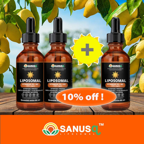 Ensemble de Liposomal Vitamin D3 + K2 | SANUSq Health