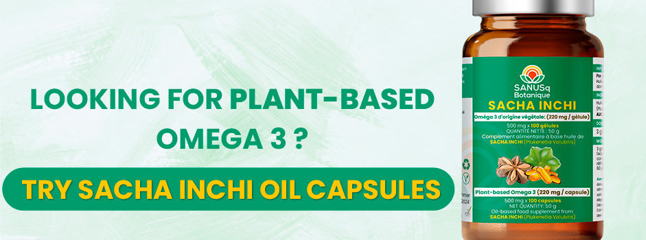 Sacha Inchi oil — plant-based omega 3 source for vegans, supports heart health and reduces inflammation natura