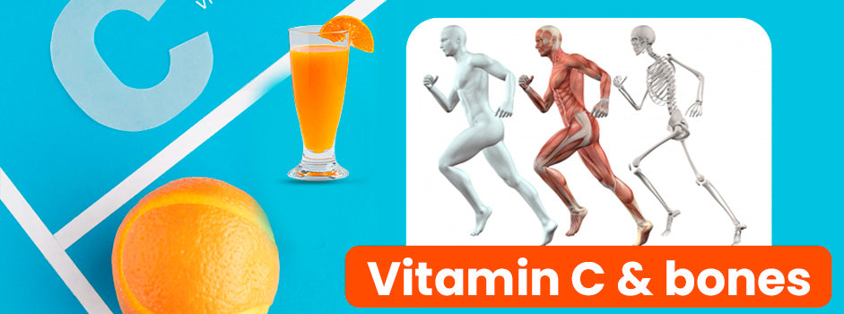 Vitamin C and bones — boosts bone health, reduces osteoarthritis symptoms and the risk of osteoporosis as we age