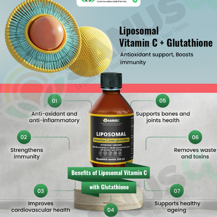 Pack de Liposomale Vitamine C avec du Glutathion