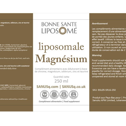 Liposomal Magnesium from Bonne Sante Liposome