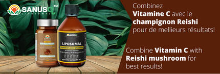 Liposomal Vitamin C and Reishi powder capsules