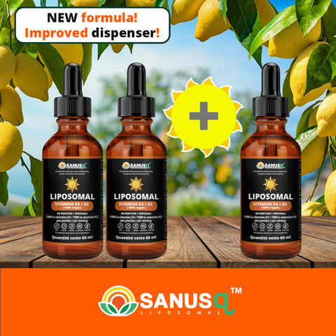 Ensemble de Liposomal Vitamin D3 + K2 | SANUSq Health