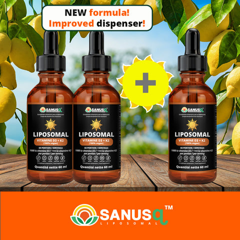 Ensemble de Liposomal Vitamin D3 + K2 | SANUSq Health