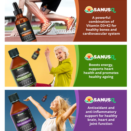 Bundle of 5 bottles of Liposomal supplements | SANUSq Health
