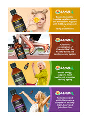 Bundle of 4 bottles of Liposomal supplements | SANUSq Health