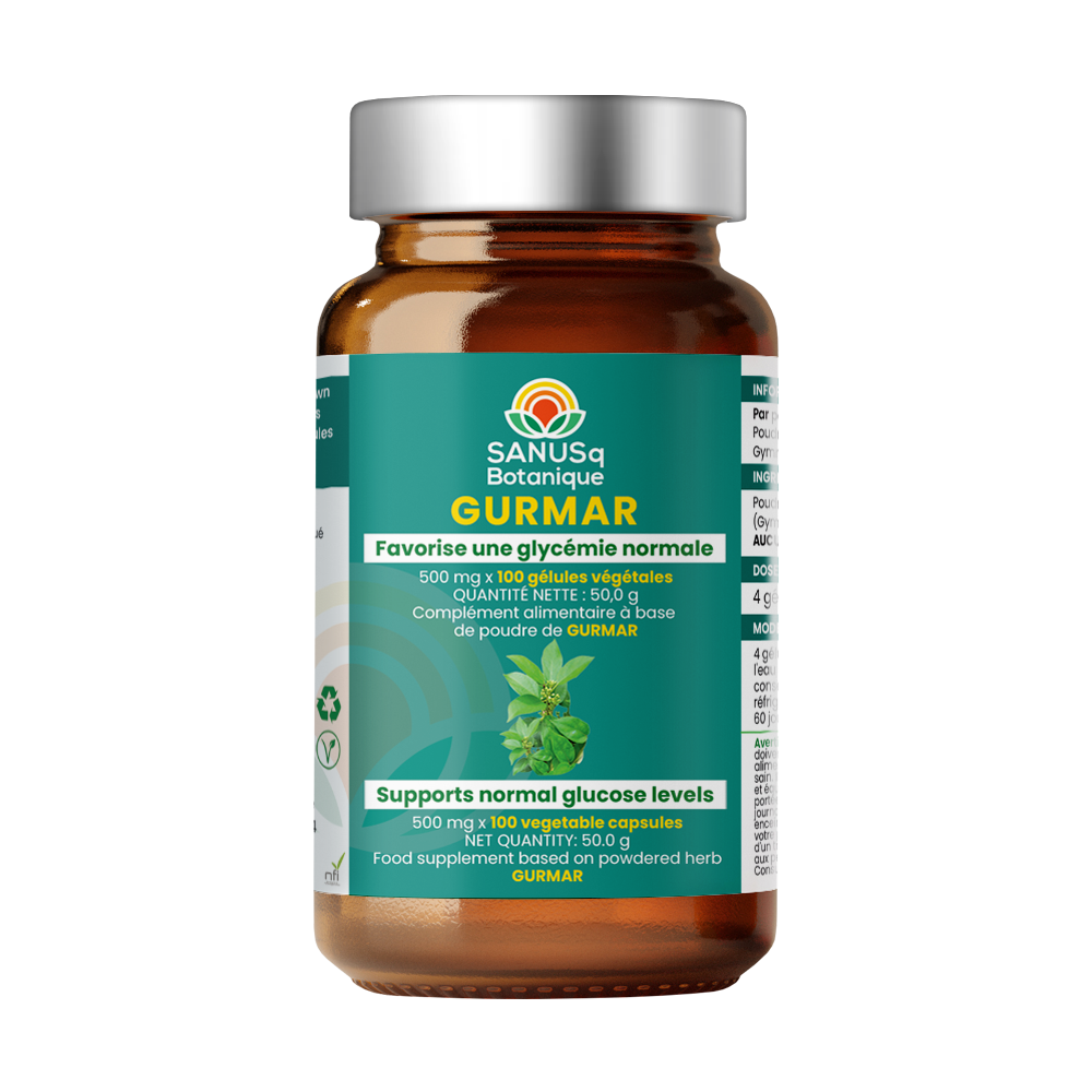 Feuille de Gurmar (Gymnema Sylvestre) gélules - 500 mg  | SANUSq