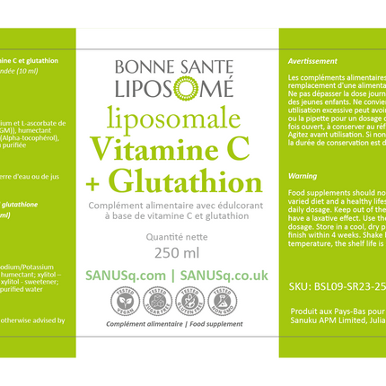 Liposome Vitamin C with Glutathione 250ml