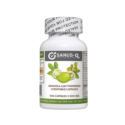 Capsules de feuilles de graviola en poudre (végétales) – 500 mg
